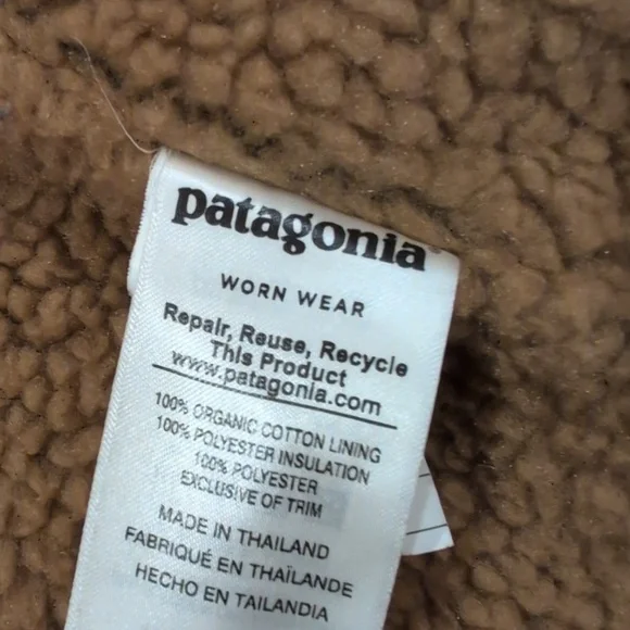 Patagonia Prairie Dawn Insulated Parka Sherpa Lined - Picture 8 of 10